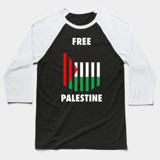 Free Palestine - Palestinian Flag Shows Their Freedom Baseball T-Shirt